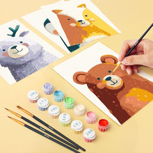 Carica l'immagine nel visualizzatore di Gallery, Mini Set Dipingere con i numeri 15x20cm (6 pezzi) - Ritratti del Bosco 1