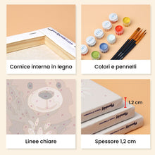 Carica l'immagine nel visualizzatore di Gallery, Mini Set Dipingere con i numeri 15x20cm (6 pezzi) - Ritratti del Bosco 2