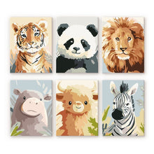 Carica l'immagine nel visualizzatore di Gallery, Mini Set Dipingere con i numeri 15x20cm (6 pezzi) - Ritratti della Natura 1 Figured'Art