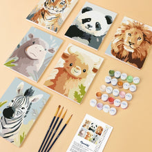 Carica l'immagine nel visualizzatore di Gallery, Mini Set Dipingere con i numeri 15x20cm (6 pezzi) - Ritratti della Natura 1