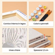 Carica l'immagine nel visualizzatore di Gallery, Mini Set Dipingere con i numeri 15x20cm (6 pezzi) - Ritratti della Natura 1