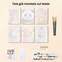 Carica l'immagine nel visualizzatore di Gallery, Mini Set Dipingere con i numeri 15x20cm (6 pezzi) - Ritratti della Natura 1