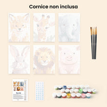 Carica l'immagine nel visualizzatore di Gallery, Mini Set Dipingere con i numeri 15x20cm (6 pezzi) - Ritratti della Natura 2