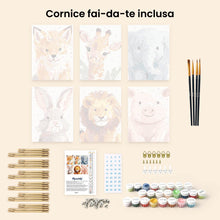 Carica l'immagine nel visualizzatore di Gallery, Mini Set Dipingere con i numeri 15x20cm (6 pezzi) - Ritratti della Natura 2