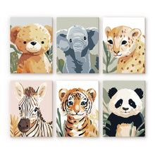 Carica l'immagine nel visualizzatore di Gallery, Mini Set Dipingere con i numeri 15x20cm (6 pezzi) - Ritratti della Natura 3 Figured'Art