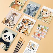 Carica l'immagine nel visualizzatore di Gallery, Mini Set Dipingere con i numeri 15x20cm (6 pezzi) - Ritratti della Natura 3