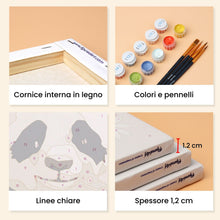 Carica l'immagine nel visualizzatore di Gallery, Mini Set Dipingere con i numeri 15x20cm (6 pezzi) - Ritratti della Natura 3