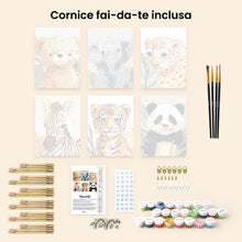 Carica l'immagine nel visualizzatore di Gallery, Mini Set Dipingere con i numeri 15x20cm (6 pezzi) - Ritratti della Natura 3