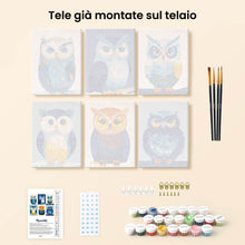 Carica l'immagine nel visualizzatore di Gallery, Mini Set Dipingere con i numeri 15x20cm (6 pezzi) - Guardiani della Notte