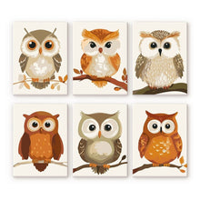 Carica l'immagine nel visualizzatore di Gallery, Mini Set Dipingere con i numeri 15x20cm (6 pezzi) - Guardiani della Foresta Figured'Art