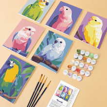 Carica l'immagine nel visualizzatore di Gallery, Mini Set Dipingere con i numeri 15x20cm (6 pezzi) - Melodia della Giungla