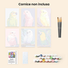 Carica l'immagine nel visualizzatore di Gallery, Mini Set Dipingere con i numeri 15x20cm (6 pezzi) - Melodia della Giungla
