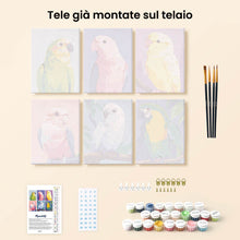 Carica l'immagine nel visualizzatore di Gallery, Mini Set Dipingere con i numeri 15x20cm (6 pezzi) - Melodia della Giungla