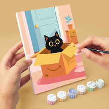 Carica l'immagine nel visualizzatore di Gallery, Mini Set Dipingere con i numeri 15x20cm (6 pezzi) - Gattino a Casa