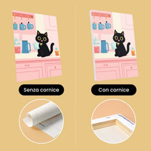 Carica l'immagine nel visualizzatore di Gallery, Mini Set Dipingere con i numeri 15x20cm (6 pezzi) - Gattino a Casa