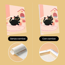 Carica l'immagine nel visualizzatore di Gallery, Mini Set Dipingere con i numeri 15x20cm (6 pezzi) - Gattino Giocherellone