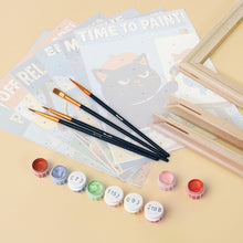 Carica l'immagine nel visualizzatore di Gallery, Mini Set Dipingere con i numeri 15x20cm (6 pezzi) - Vita da Gatto