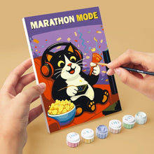 Carica l'immagine nel visualizzatore di Gallery, Mini Set Dipingere con i numeri 15x20cm (6 pezzi) - Party Time Micio