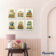 Carica l'immagine nel visualizzatore di Gallery, Mini Set Dipingere con i numeri 15x20cm (6 pezzi) - Petali e Pagine