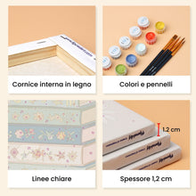 Carica l'immagine nel visualizzatore di Gallery, Mini Set Dipingere con i numeri 15x20cm (6 pezzi) - Petali e Pagine
