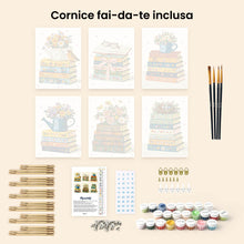 Carica l'immagine nel visualizzatore di Gallery, Mini Set Dipingere con i numeri 15x20cm (6 pezzi) - Petali e Pagine