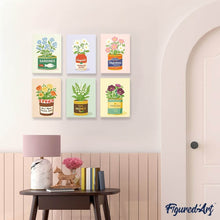 Carica l'immagine nel visualizzatore di Gallery, Mini Set Dipingere con i numeri 15x20cm (6 pezzi) - Dispensa Fiorita