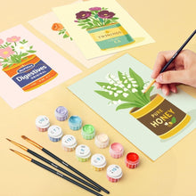 Carica l'immagine nel visualizzatore di Gallery, Mini Set Dipingere con i numeri 15x20cm (6 pezzi) - Dispensa Fiorita