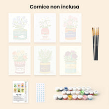 Carica l'immagine nel visualizzatore di Gallery, Mini Set Dipingere con i numeri 15x20cm (6 pezzi) - Dispensa Fiorita