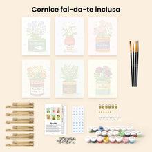 Carica l'immagine nel visualizzatore di Gallery, Mini Set Dipingere con i numeri 15x20cm (6 pezzi) - Dispensa Fiorita