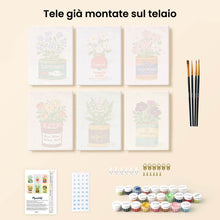 Carica l'immagine nel visualizzatore di Gallery, Mini Set Dipingere con i numeri 15x20cm (6 pezzi) - Dispensa Fiorita