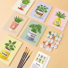 Carica l'immagine nel visualizzatore di Gallery, Mini Set Dipingere con i numeri 15x20cm (6 pezzi) - Giardino in Cucina