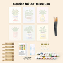 Carica l'immagine nel visualizzatore di Gallery, Mini Set Dipingere con i numeri 15x20cm (6 pezzi) - Giardino in Cucina