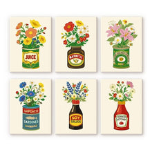 Carica l'immagine nel visualizzatore di Gallery, Mini Set Dipingere con i numeri 15x20cm (6 pezzi) - Bottiglie Fiorite Figured'Art
