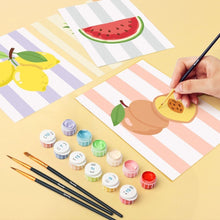 Carica l'immagine nel visualizzatore di Gallery, Mini Set Dipingere con i numeri 15x20cm (6 pezzi) - Frutti Estivi