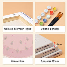 Carica l'immagine nel visualizzatore di Gallery, Mini Set Dipingere con i numeri 15x20cm (6 pezzi) - Frutti Estivi