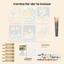 Carica l'immagine nel visualizzatore di Gallery, Mini Set Dipingere con i numeri 15x20cm (6 pezzi) - Bouquet di Limoni