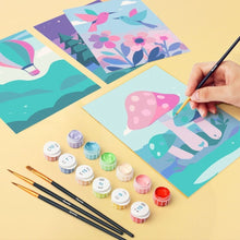 Carica l'immagine nel visualizzatore di Gallery, Mini Set Dipingere con i numeri 15x20cm (6 pezzi) - Piccoli Paesaggi da Sogno