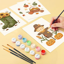 Carica l'immagine nel visualizzatore di Gallery, Mini Set Dipingere con i numeri 15x20cm (6 pezzi) - Raccolto d’Autunno