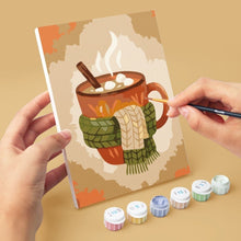 Carica l'immagine nel visualizzatore di Gallery, Mini Set Dipingere con i numeri 15x20cm (6 pezzi) - Autunno nel Bosco