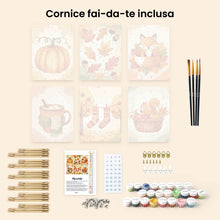 Carica l'immagine nel visualizzatore di Gallery, Mini Set Dipingere con i numeri 15x20cm (6 pezzi) - Autunno nel Bosco