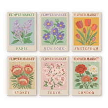 Carica l'immagine nel visualizzatore di Gallery, Mini Set Dipingere con i numeri 15x20cm (6 pezzi) - Mercato dei Fiori 1 Figured'Art