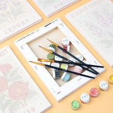 Carica l'immagine nel visualizzatore di Gallery, Mini Set Dipingere con i numeri 15x20cm (6 pezzi) - Mercato dei Fiori 2