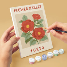 Carica l'immagine nel visualizzatore di Gallery, Mini Set Dipingere con i numeri 15x20cm (6 pezzi) - Mercato dei Fiori 2