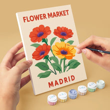 Carica l'immagine nel visualizzatore di Gallery, Mini Set Dipingere con i numeri 15x20cm (6 pezzi) - Mercato dei Fiori 3
