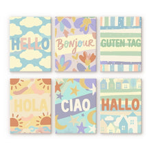 Carica l'immagine nel visualizzatore di Gallery, Mini Set Dipingere con i numeri 15x20cm (6 pezzi) - Ciao Mondo 1 Figured'Art