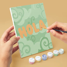 Carica l'immagine nel visualizzatore di Gallery, Mini Set Dipingere con i numeri 15x20cm (6 pezzi) - Ciao Mondo 2
