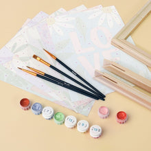 Carica l'immagine nel visualizzatore di Gallery, Mini Set Dipingere con i numeri 15x20cm (6 pezzi) - Amore Floreale 1
