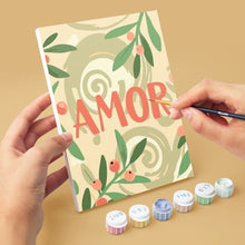 Carica l'immagine nel visualizzatore di Gallery, Mini Set Dipingere con i numeri 15x20cm (6 pezzi) - Amore Floreale 1