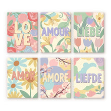 Carica l'immagine nel visualizzatore di Gallery, Mini Set Dipingere con i numeri 15x20cm (6 pezzi) - Amore Floreale 2 Figured'Art