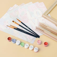 Carica l'immagine nel visualizzatore di Gallery, Mini Set Dipingere con i numeri 15x20cm (6 pezzi) - Amore Floreale 2